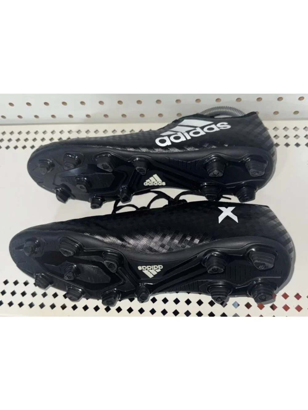 Adidas X 16.4 FxG Mens Soccer Cleats Size 10 Black White